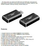 HDMI to USB Audio Video Capture Cards 1080p USB2.0 Record via DSLR Camcorder