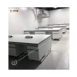 Heavy Duty Lab Island Bench With Steel Construction 2 Cabinets 2 Lockers 2