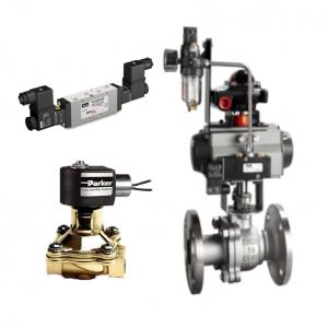 China Chinese Control Valves With Pneumatic Actuator And Parker D3DW Solenoid Valve on sale