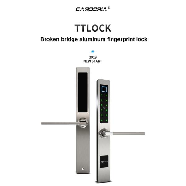 Compact Size Bluetooth Front Door Lock With Low Power Alarm OEM / ODM Accepted