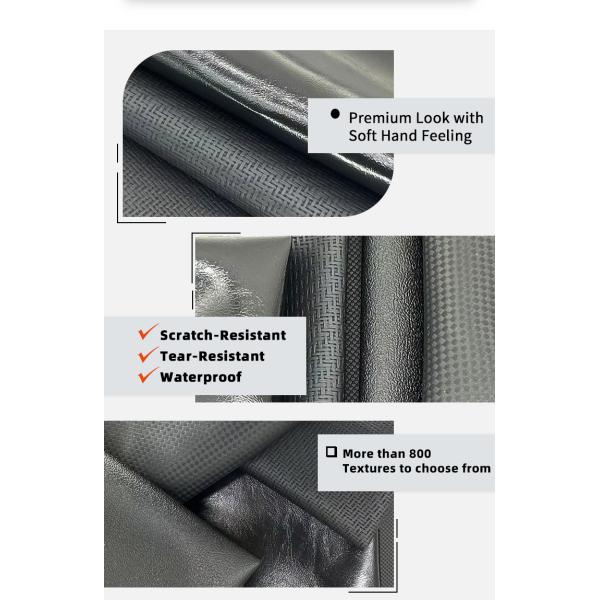 Wholesale PVC Artificial Synthetic Leather Various Embossed Patterns for Furniture Sofa Chair Car Seat Decorative Purposes