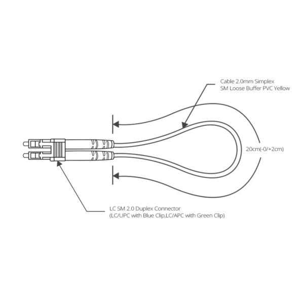 FTTH Single-mode LC Pcie Loss Has No Attribute Module Cable Loopback Plugs