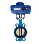 Metal Processing Electric Flange Butterfly Valve DN460MM PN 7Mpa Die Casting