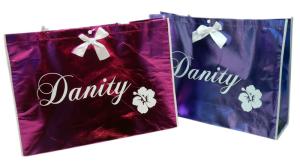 Wholesale Non Woven Carry Bag , 75g Coated Unwoven Fabric Shopping Bags With Butterfly Bow from china suppliers