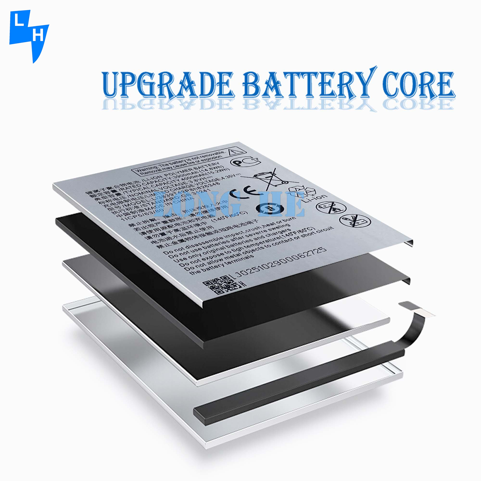 3.8V 4000mAh Li3839T43P8h826348 Mobile Phone Battery for ZTE Blade A7 2020 EA72020