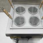 Induction Stainless Steel Pasta Cooker , Automatic Lift - Up Noodle Cooker