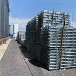 Hot Dip Galvanized Steel Scaffolding Parts Tray Buckle Feet Adjustable 40*2.0