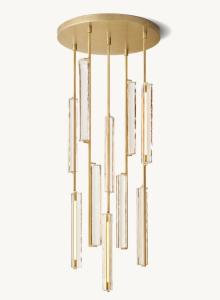 Wholesale Audubon Crystal Round Chandelier 24&quot; Modern Long Crystal Pendant Light from china suppliers