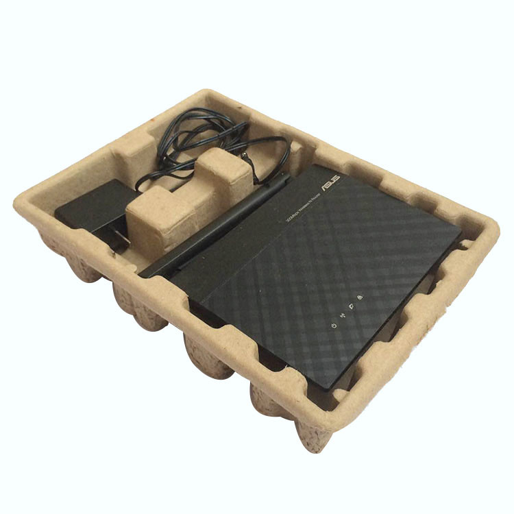 Factory Sale Molded Pulp Tray Packaging Recycled Pulp Paper Packaging For Electronics