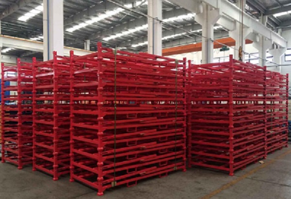 Collasible Warehouse Storage Stackable Tire Racks Stacking Height 3 