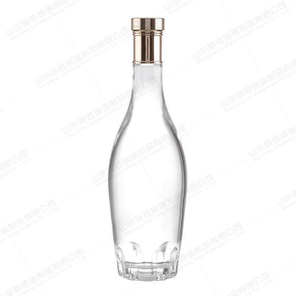 Healthy Lead-free Glass 500ml Classic Design Vodka Brandy Liquor Glass Bottle