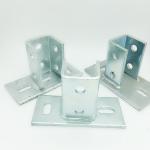 2 Hole Base Metal T Plate Strut Channel Fittings U Shaped Strut Connector