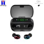 IPX5 Waterproof 10m Power Bank Earphones Danamic Driver For Sports