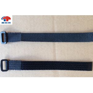 China Stretchy Adjustable Loop Strap Fastener With Plastic Buckle , Black  Straps on sale China Stretchy Adjustable Loop Strap Fastener With Plastic Buckle , Black  Straps on sale