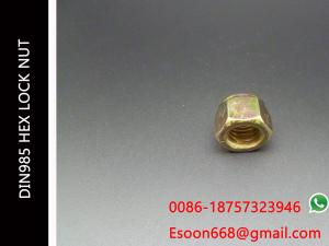 Wholesale M45-3.0/M45-4.5 DIN 985 Class 8 Zinc Finish Steel Nylon Insert Lock Nut from china suppliers