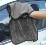 Rectangle Microfiber Car Cleaning Cloth Double Layer Absorbent Towel for Car