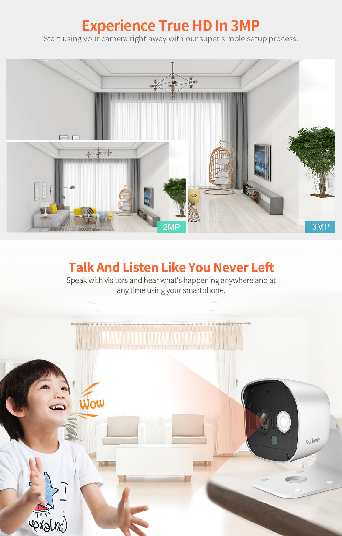 FHD 3MP Mini Camera Wifi Camara De Vigilancia Security Wireless Camera Waterproof For Home