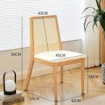 NC/PU Paint Finish Wood Upholstered Dining Chair for Modern Nordic Design and