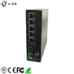 5-port 10/100/1000BASE-T (4-port PoE+) + 1-port 1000BASE-FX SFP Industrial Solar