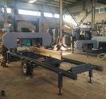 Portable Sawmill with Trailer, Wood Band Saw Mill with Mobile trailer