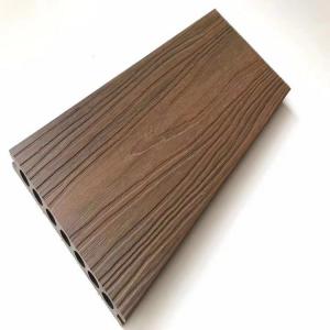 China Damp Proof WPC Co Extrusion Decking  2.9M Black Deck Tech Wpc Composite Decking on sale
