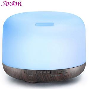 Wholesale Ultrasonic Wood Grain Aromatherapy Diffuser Waterless Auto Shut Off Air Humidifier from china suppliers