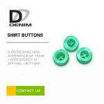 10mm Small Fancy Shirt Buttons , Green Resin Buttons Lightweight ISO 9001