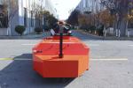 20000 KGS Electric Towing Tractor Mechanical Steering Walk Style Four Wheel