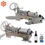 Adjustable Semi Automatic Filling Machine , Glass Milk Bottle Filling Machine