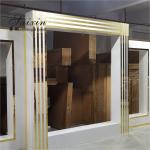Hot sale new design 3 pcs set white acrylic backdrop for wedding stage