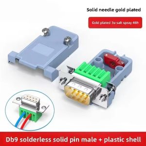 DB9 RS232 9 Pin Male Female DB15 VGA D-sub 15 pin Connector Plastic Hood Cover