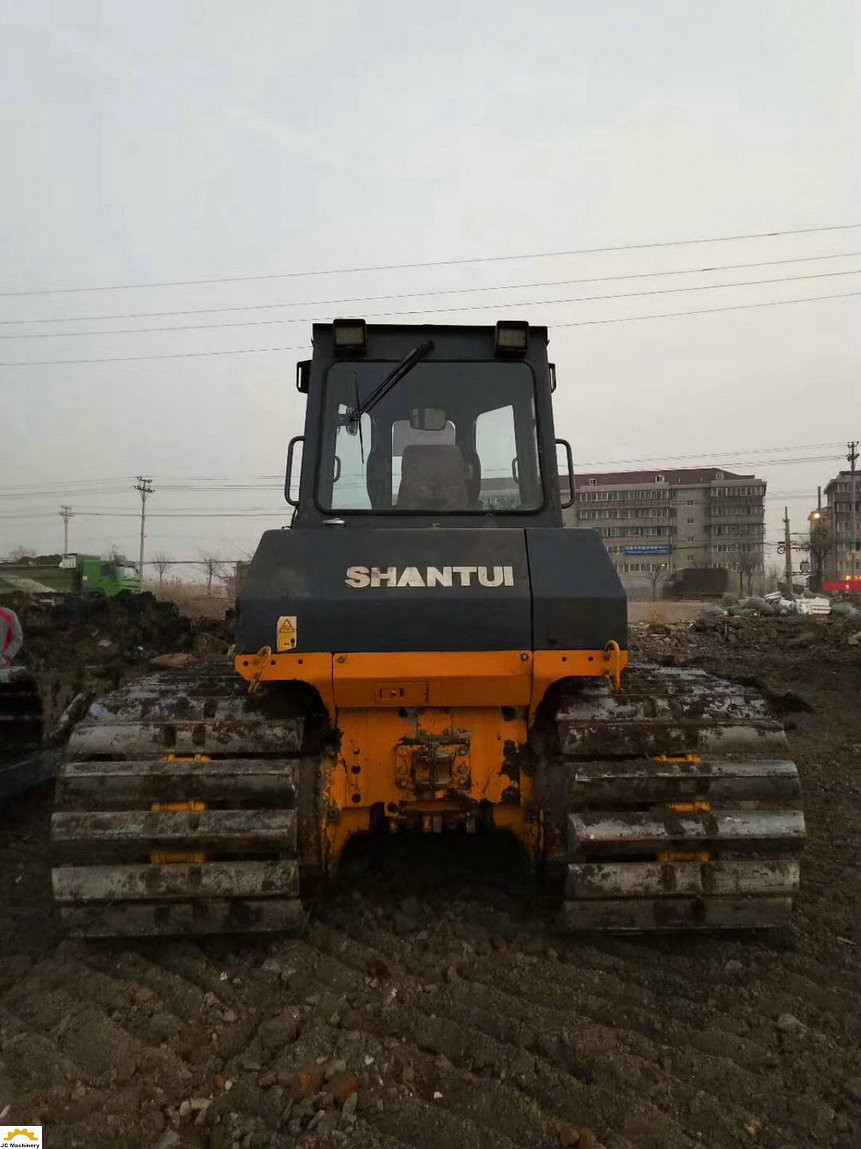 Working Site Swamp Track Shantui Bulldozer SD16T Second Hand 120kw Power