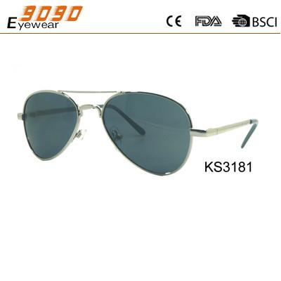Children's Sunglasses with metal Frame, Fashionable Design,UV 400 Protection