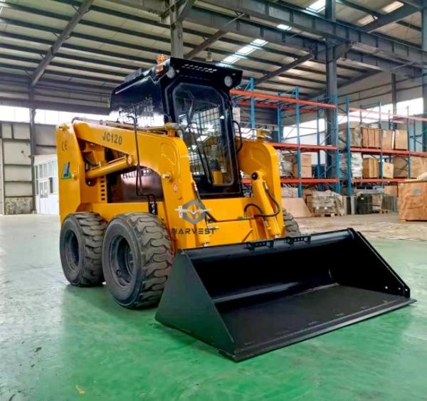 1200kg JC120 Skid Steer Loader 0.55m3 Bucket with Cummins engine and Brush
