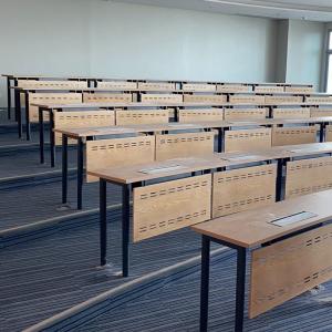 Wholesale Customized Wooden Curved Conference Table Training Room Table For Student from china suppliers