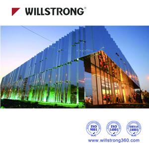 Wholesale Fireproof Mirror Aluminum Composite Panel Cladding For Buildings 5600mm Length from china suppliers