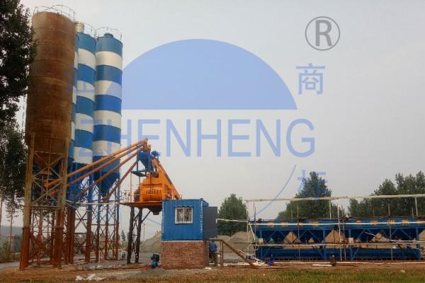 Mini Projects Central Mix Concrete Plant, Stationary HZS25 Concrete Batching