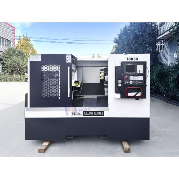 TCK50 Small CNC Lathe Machine Light Duty Slant Bed Turning And Milling Center For Metal