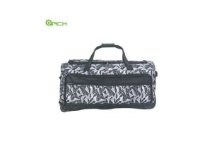 Wholesale Manufacturer Printing Polyester Rolling Luggage Bag with two front pockets from china suppliers