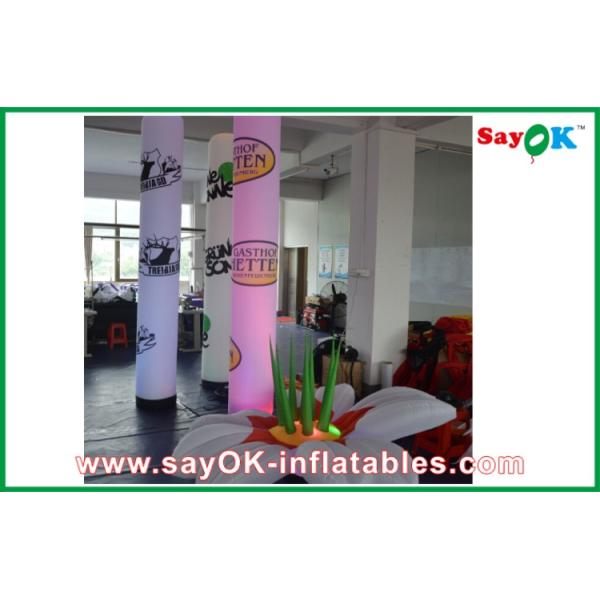 2m Party Advertsing Inflatable LED Column Pillar Inflatable Lighting Decoration