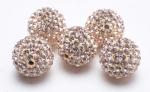 Shiny Sparkling Crystal Pave Argil Beads 4 - 16mm Pave Crystal Ball Beads