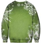Sustainable Mens Sublimation Print Sweater 100% Polyester Fleece Round Neck