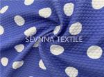 Polka Dot Recycled Swimwear Fabric Chlorine Resistance Fast Drying
