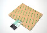 Square Shape Tactile Membrane Switch Keyboard With Glossy Surface 3M467 Adhesive
