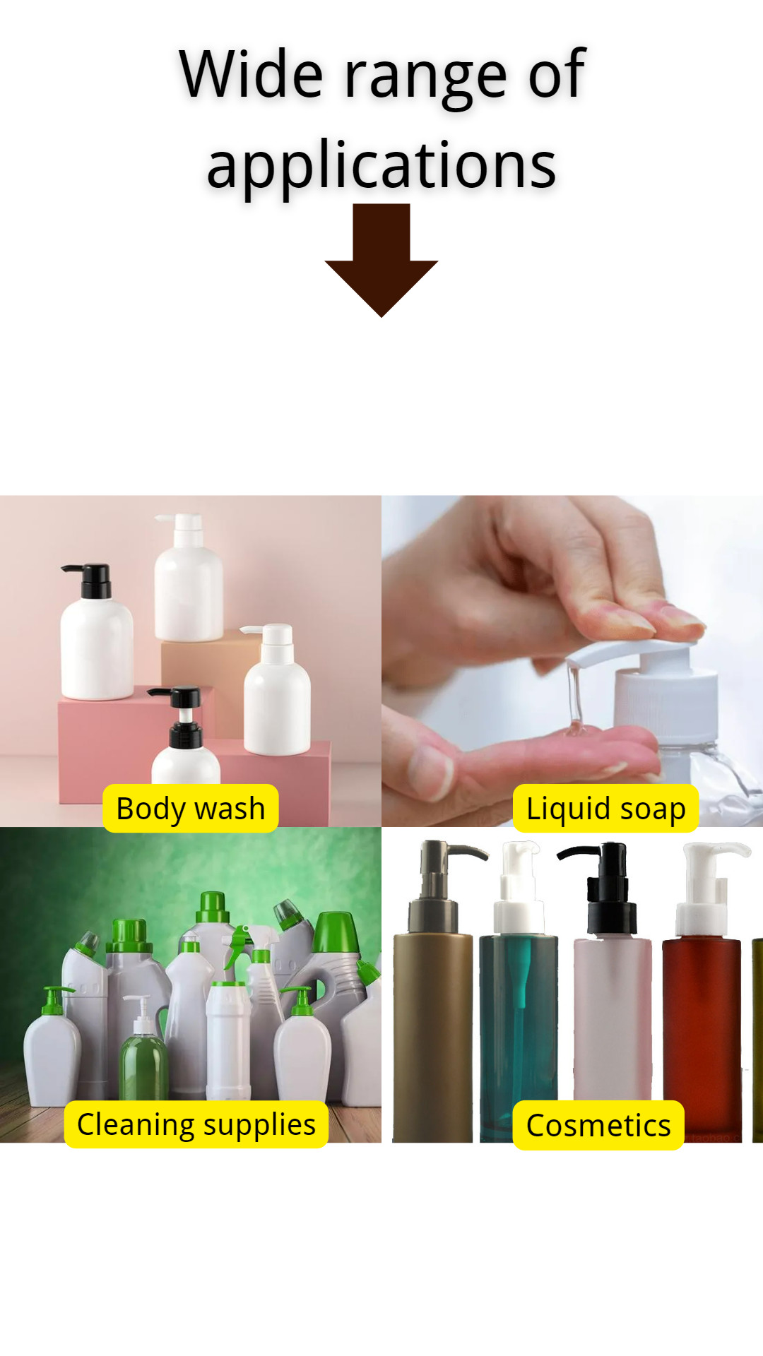 Black Color Shampoo Bottle Cosmetic Lotion Pump 4cc Dosage