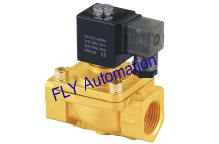 EPDM or fluororubber Sealed Brass Zinc 2 way Electric Water Solenoid Valves