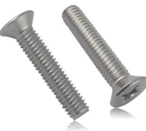 DIN965 cross recessed countersunk head Screws Inch Cross Metric Cross stainless
