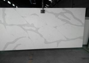 Wholesale Marble Veins Quartz Slab For Kitchen , Honed / Polished Stone Slab Countertop from china suppliers