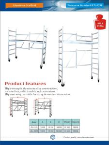 China Mobile Aluminum Scaffolding With Stairs  , Aluminium Quick Stage Scaffold on sale