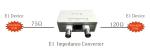FCTEL 75 Ohm BNC To 120 Ohm RJ45 E1 Impedance Balun Converter